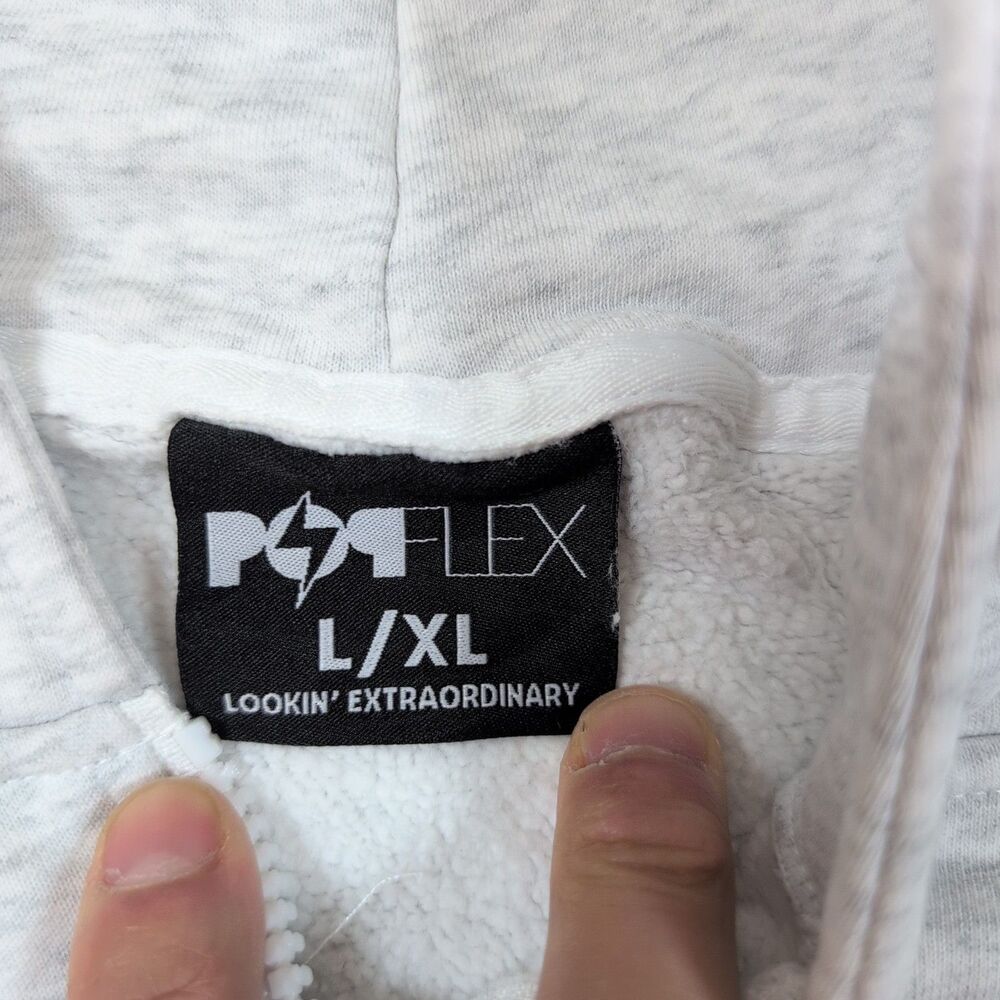 Popflex Game Day Sweatshirt Hoodie Dress Size L/XL Gray Hooded Lounge Oversized - Picture 3 of 10